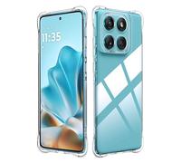 zZjoOoj Funda para Motorola Moto Edge 60 Fusion/Edge 60 5G Case, Soft Case Liquid Silicone Cover,Clear Soft Silicone TPU Mobile Cover,Resistente a los Arañazos -Transparent