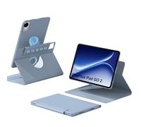 zZjoOoj Funda para OnePlus Pad GO 2 12 pulgadas Tablet Case,360° Rotación Magnética Dividida Funda,Automático Despertar/Despertar,Soporte Ajustable,Isla Azul