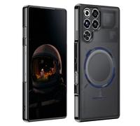 zZjoOoj Funda para RedMagic 11 Pro/Pro Plus,Protección de Cámara,Carcasa Antigolpes Protectora Respaldo Mate Translúcida Esmerilada,Antihuellas,Mate Negro