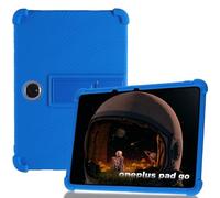 zZjoOoj Funda para Tablet Oneplus Pad GO (2024) 11.4‘’,Silicona a Prueba Funda Niños para Oneplus Pad GO Cover con Soporte - Oscuro Azul