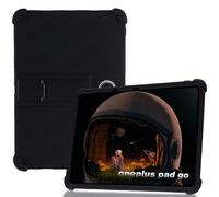 zZjoOoj Funda para Tablet Oneplus Pad GO (2024) 11.4‘’,Silicona a Prueba Funda Niños para Oneplus Pad GO Cover con Soporte - Negro