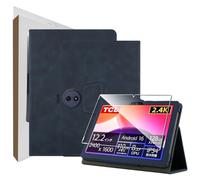 zZjoOoj Funda para tablet TCL Tab A1 Plus de 12,2 pulgadas, ultrafina, de poliuretano, paquete de protección para tablet con 1 lámina antiarañazos, con función de soporte vertical y correa de mano