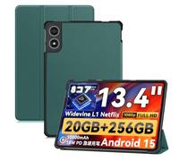 zZjoOoj Funda para Tablet TECLAST T65/TABWEE T60 Pro/Svitoo G99 de 13.4 Pulgadas, Funda con Soporte Delgado y Función Auto Sleep Wake Up, Verde