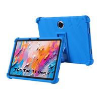 zZjoOoj Funda para TCL Tab 11 Gen 2/ Tab 11 FE 11 Pulgadas,Silicona a Prueba Funda Niños para TCL NXTPAPER 11 Plus Cover con Soporte - Azul