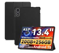 zZjoOoj Funda para TECLAST T65/TABWEE T60 Pro/Svitoo G99 de 13,4 pulgadas, funda protectora con soporte estrecho y función de encendido/apagado automático, color negro