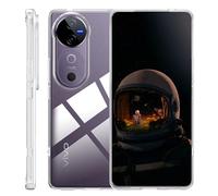 zZjoOoj Funda para Vivo V40 5G,Funda de Silicona TPU Flexible,Antigolpes Carcasa, Anti-Amarillo, Antiarañazos (Transparente)