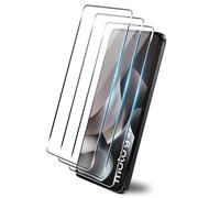 zZjoOoj Protector de pantalla compatible con Motorola Moto G37/G47 para protector de pantalla de cristal, 3 unidades, dureza 9H, antiarañazos, sin burbujas