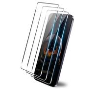 zZjoOoj Protector de pantalla compatible con Motorola Moto G67 / G77 / G87 para cristal templado, 3 unidades, dureza 9H, antiarañazos, sin burbujas