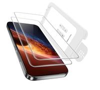 zZjoOoj Protector de pantalla para HONOR Magic V6 con cristal templado, Eliminación automática de polvo, 2 unidades de película protectora de pantalla ultra clara, dureza 9H, antiarañazos, sin