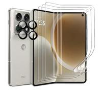 zZjoOoj Protector de pantalla para Motorola Moto Razr Fold, suave TPU [no es cristal templado], 3 unidades con 1 protector de cámara, HD transparente