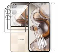 zZjoOoj Protector de pantalla para Xiaomi Mix Flip 2, pack de 2 9H Hardness External para blindaje de cristal + 2 películas protectoras internas, antiarañazos, HD