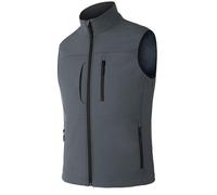 Zzkouine Chaleco ligero de cáscara blanda chaleco de pesca para hombres chaleco de pesca para hombres chaleco vaquero chaleco de trabajo chaleco a prueba de viento chaqueta