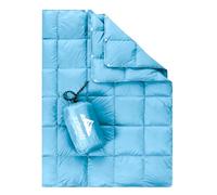 zzlamb Manta de camping repelente al agua para niños, manta portátil de viaje al aire libre, colcha ligera de plumón de pato para sofá, avión, coche, mochilero, caravana, playa, potencia de relleno