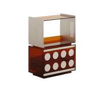 ZZlei2yu-12 almacenamiento de registros Estantería de discos vinilo lujo, ligera, acrílico, mesita noche, estantería, aparador con cajón Organizador de escritorio