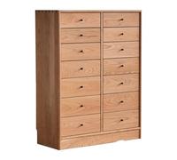 ZZlei2yu-12 Cajones organizadores Gabinete de Puerta for Sala Estar, cajón Almacenamiento Multicapa for el hogar, Dormitorio, gabinete Troncos Gran Capacidad(Wood Color)