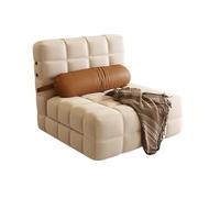 ZZlei2yu-12 Descapotable Sofá Cama Plegable, Chaise Lounge Convertible de Ocio con Respaldo Ajustable 5 Posiciones, Silla tapizada for Dormitorio, Sala Estar, Oficina para Dormitorio Oficina(Beige)