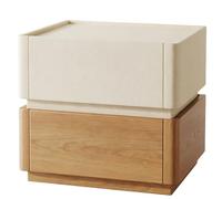 ZZlei2yu-12 Mesa de té Mesita de Noche Dos Niveles con cajón Almacenamiento Doble y Bandeja Superior empotrada for Dormitorio Mesa de Suelo(Yellow,Pequeño)