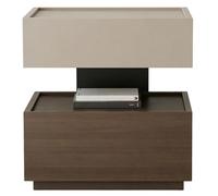 ZZlei2yu-12 Mesa de té Mesita de Noche Flotante con Estante Abierto for Uso del Espacio Almacenamiento en el hogar Dormitorio Mesa de Suelo(Bruin,Medio)