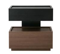 ZZlei2yu-12 Mesa de té Mesita de Noche Flotante con Estante Abierto for Uso del Espacio Almacenamiento en el hogar Dormitorio Mesa de Suelo(Negro,Pequeño)