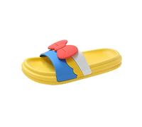 ZZlei2yu-12 Pantuflas Lindas sandalias femeninas verano baño pareja hombres casa zapatillas gruesas zapatillas casa exterior Zapatos de verano(Yellow,37-38)