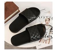 ZZlei2yu-12 Pantuflas Personalidad de verano con cien pantuflas de lunares for mujer al aire libre una palabra arrastrar fondo suave hogar baño sandalias Zapatos de verano(E,40/41)