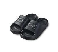 ZZlei2yu-12 Pantuflas Zapatillas de casa bonitas de verano, sandalias de suela gruesa, zapatillas de cueva for baño, zapatillas de hombre y mujer for exteriores Zapatos de verano(Negro,42-43)