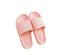 ZZlei2yu-12 Pantuflas Zapatillas de casa for hombre con personalidad a la moda, sandalias de pareja de verano, zapatos de baño for el hogar for hombres y mujeres Zapatos de verano(Pink,36-37)