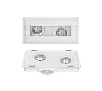 ZZlei2yu-12 Ventilador de ventilación Ventilador de ventilación ultrafino 9 cm con motor dual, integrado en el techo, 30 x 60, extractor aire for cocina y baño, potente silencioso