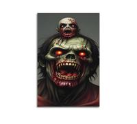 ZZLUUB Póster artístico de metal con cabeza verde, pintura decorativa, lienzo, póster de pared e impresión artística moderna para decoración de dormitorio familiar, pósteres de 30 x 45 cm
