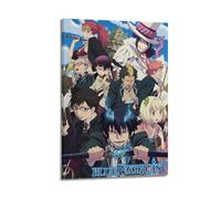 ZZLUUB Póster de anime exorcista azul, pintura decorativa, lienzo, póster de pared e imagen artística moderna para decoración de dormitorio familiar, 16 x 24 pulgadas (40 x 60 cm)