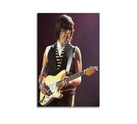 ZZLUUB Póster de guitarrista de Jeff Beck, pintura decorativa, lienzo, póster de pared e impresión artística moderna para dormitorio familiar, pósteres de decoración de dormitorio de 60 x 90 cm