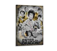 ZZLUUB Póster de la película Enter The Dragon, pintura decorativa en lienzo, pósteres de pared e impresión artística moderna para decoración de dormitorio familiar, 60 x 90 cm