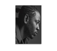 ZZLUUB Póster decorativo de Kendrick Lamar Rapper, 6 pósteres decorativos para pared, lienzo e impresión artística moderna para decoración de dormitorio familiar, 50 x 75 cm