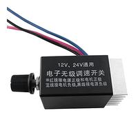 ZZLZX Controlador de ventilador de 12 V CC 12 V 24 10 A interruptor electrónico de regulador de velocidad para coche camión ventilador calentador control controlador de velocidad de motor DC