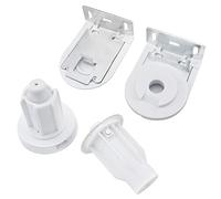 ZZLZX Embrague de persiana enrollable blanco con soporte de metal y cadena de cuentas para tubos de 1 1/2 pulgadas (38 mm), piezas de repuesto de repuesto, núcleo de metal, cadena de cuentas