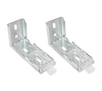 ZZLZX - Soporte de montaje con clip de metal a presión, 2 piezas, rollo de código fijo, clips de montaje para cortina, para algunos panales celulares y persianas plisadas