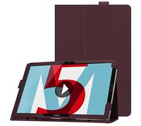ZZOUGYY Funda para Tablet Huawei MediaPad M5 Pro y 10.8, Funda Ligera de Piel sintética (Li-marrón)