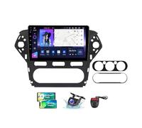 ZZPHKK Android 13 Automóviles CarPlay Android Auto Navegación Estéreo para Ford Mondeo 4 2010-2014 9" QLED Pantalla Táctil FM Am RDS Dab+ Radio DSP Bluetooth 5.0 Controles del Volante(NF-6)