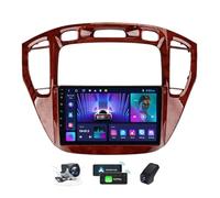 ZZPHKK Android 14 Estéreo de Coche 2 DIN de 9,5 Pulgadas 2K Pantalla para Toyota Highlander 1 XU20 2001-2007 con CarPlay/Android Auto FM RDS Radio de Coche Bluetooth DSP + Cámara DVR(A,M150CP)