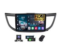 ZZPHKK Carplay Android 14 Radio Coche 2 DIN para Honda CRV CR-V 4 RM RE 2011-2018 con 10 Pulgadas 2K Pantalla Autoradio Bluetooth con Android Auto/SWC/DSP/4G WiFi/RDS/FM + Cámara DVR(2K M400S)