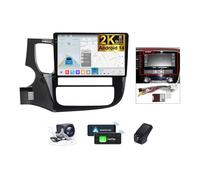 ZZPHKK Radio de Coche 2 DIN Android 14 para Mitsubishi Outlander 3 GF0W GG0W 2012-2018 con Carplay Android Auto 10 Pulgadas Pantalla Táctil 2K Estéreo Coche Bluetooth SWC FM/RDS + Cámara(B,2K M200S)