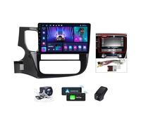 ZZPHKK Radio de Coche 2 DIN Android 14 para Mitsubishi Outlander 3 GF0W GG0W 2012-2018 con Carplay Android Auto 10 Pulgadas Pantalla Táctil 2K Estéreo Coche Bluetooth SWC FM/RDS + Cámara(B,M150CP)