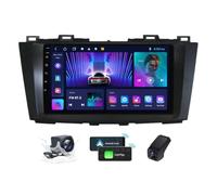 ZZPHKK Radio de Coche para Mazda 5 3 CW 2010-2015 - Radio Android 14 de 9,5 Pulgadas 2K Pantalla Coche 2 DIN con Carplay Android Auto - DSP/FM RDS + Cámara de Reversa & DVR(M150CP)