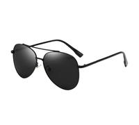 ZZRLQJ Gafas de sol polarizadas para hombre, protección UV, ligeras, para conducir, pescar, Marco negro con copos negros y grises
