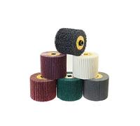 ZZSRJ 1 Uds 120 * 100 * 19mm Cepillo de Solapa de Nailon no Tejido Rodillo de desbarbado Pulido Satinado Acero Inoxidable (Color : Felt)