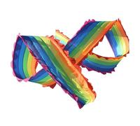 ZZTWER Baile Cuadrado Cinta de arcoíris, Accesorio de Baile Cuadrado Extra Ancho, Adecuado for Fitness al Aire Libre, Columpios de Fitness y Baile folclórico. Accesorios para la actuación(8M)