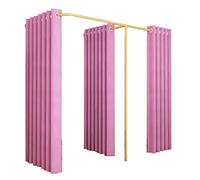 ZZTWER Probadores Probador de Tienda de Ropa Vestuario en Forma de F con Material de Doble Cara Vestuario Utilizado en Centro Comercial, Boutique y Oficina Probador