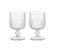 ZZTWER Set of 2/4 Cute Embossed Short Stem Wine Glasses, High Value Champagne Glass for Party Wedding Gift Vaso para bebidas(2pcs)