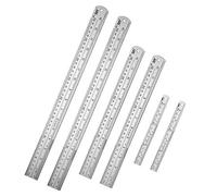 zztx 100% juego de regla de acero inoxidable Metal regla de borde recto para oficina y escuela de ingeniería 15 "(40 cm) + 12" (30 cm) + 6 "(15 cm) -6 piezas Set