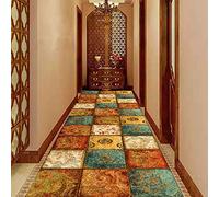 ZZUU Alfombra de Pasillo Antideslizante，Alfombra de Vinilo para Salón,Cocina,Baño y Pasillo，Antideslizante,Lavable